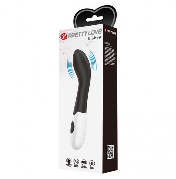 PRETTY LOVE - Bishop Wand Vibrator (Battery - Black) PRETTY LOVE - Bishop Wand Vibrator (Battery - Black)